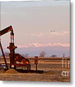 Colorado Oil Well Panorama Metal Print