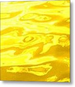 Colored Wave Long Yellow Metal Print