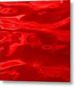 Colored Wave Red Panel Three Metal Print