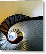 Colorful Spiral Staircase, Lighthouse Metal Print