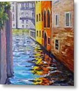 Colors On The Canal Metal Print