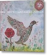 Colourful Duck Metal Print