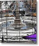 Columbus Circle View Metal Print