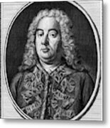 Composer George Handel Metal Print