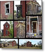 Composition Series Red House Metal Print