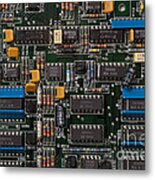 Computer Circuit Board Metal Print