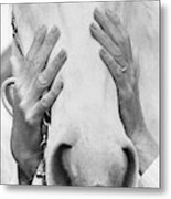 Conchita Cintron Holding The Head Of A Horse Metal Print