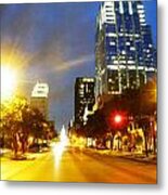 Congress Boulevard Austin Metal Print