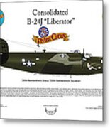 Consoldated B-24j Liberator Metal Print