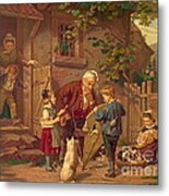 Consulting Grandfather 1871 Metal Print