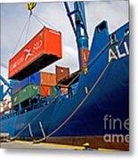 Container Ship Metal Print