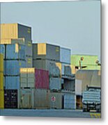 Containers Metal Print