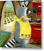 Cooking Lunch Metal Print