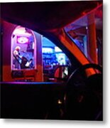 Playing The Bar Metal Print