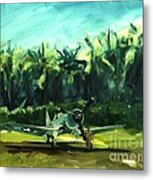 Corsair In Jungle Metal Print