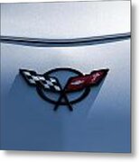 Corvette C5 Badge Metal Print
