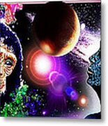 Cosmic Connected Citizens Metal Print