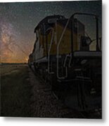 Cosmic Train Metal Print