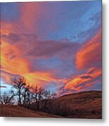 Cottonwood Sunset Metal Print