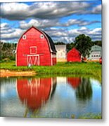 Country Barnyard Metal Print