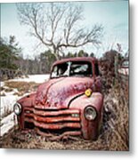 Country Chevrolet - Old Rusty Abandoned Truck Metal Print