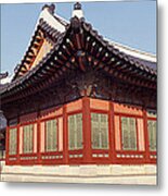 Courtyard Of A Palace, Kyongbok Palace Metal Print