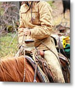 Cowboy Signature 11 Metal Print