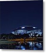 Cowboys Stadium Game Night 1 Metal Print