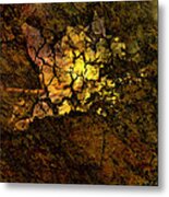 Crackled Abstract Metal Print