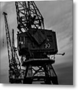 Cranes In Bristol's Harbour Metal Print