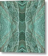Crashing Waves Of Green 1 - Panorama - Abstract - Fractal Art Metal Print