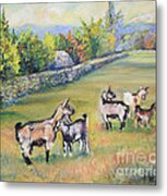 Croatian Goats Metal Print