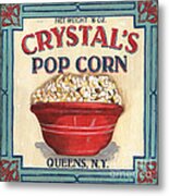 Crystal's Popcorn Metal Print