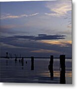 Currituck Sound Sunset Metal Print