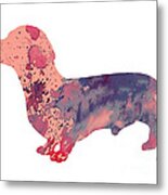 Dachshund 3 Metal Print