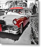 Dads Christmas Car Metal Print