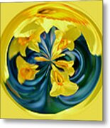 Daffodil Orb Metal Print
