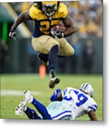 Dallas Cowboys V Green Bay Packers Metal Print