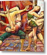 Dance Painting Caravaggio Metal Print