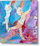 Dancing With Colour Metal Print