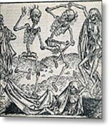 Danse Macabre Or Dance Of Death 1493 Metal Print