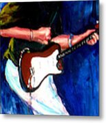 David On Guitar Metal Print