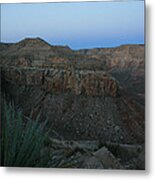 Dawn Moon Over Grand Canyon Metal Print