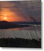 Daybreak On Glen Lake Metal Print