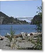 Deception Pass Bridge Iii Metal Print