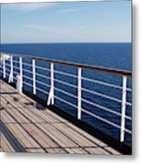 Deck Of A Cruise Ship Metal Print