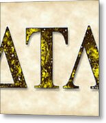 Delta Tau Lambda - Parchment Metal Print