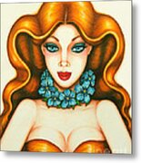 Demure Metal Print