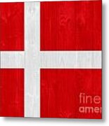 Denmark Flag Metal Print