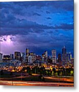 Denver Skyline Metal Poster